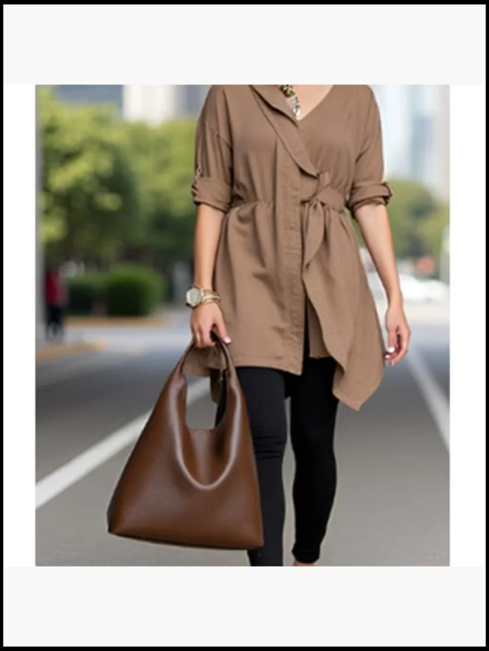 Slouchy Hobo Shoulder Bag Vegan Leather Tote Purse Work Weekender Travel Trendy